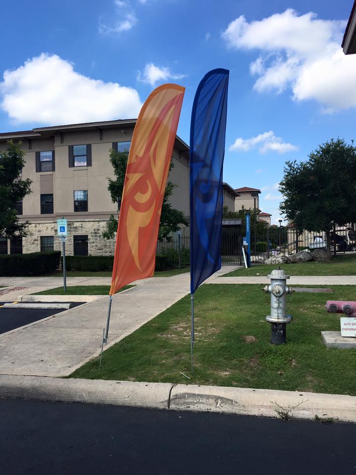 flags-UTSA-housing